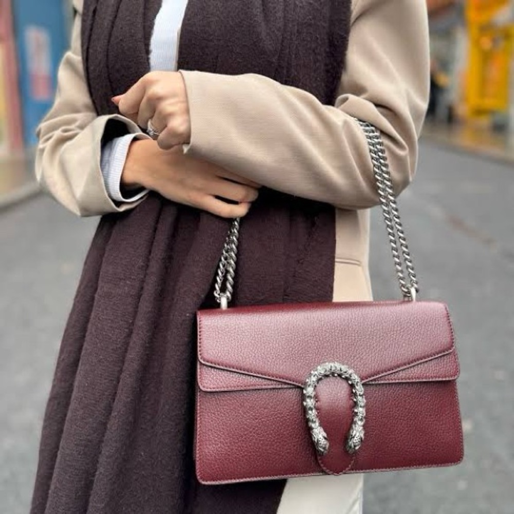 Gucci Dionysus Burgundy Shoulder Bag